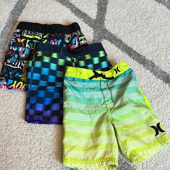 Hurley Other - 3 Hurley swim trunks 3t